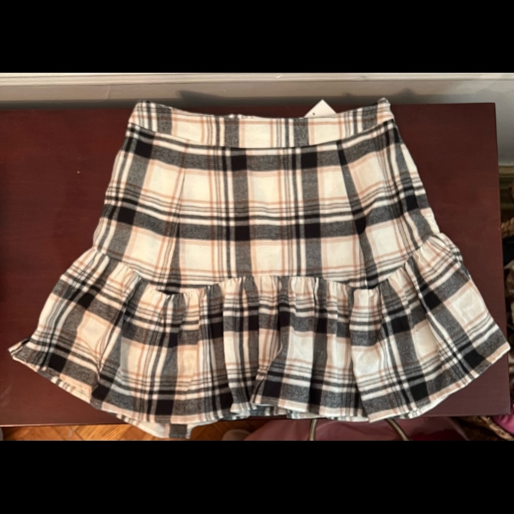 Plaid Mini Skirt (NWT)
